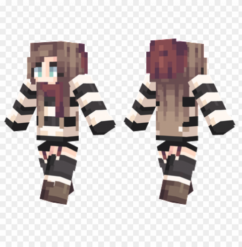 minecraft skins striped sweater skin PNG for free purposes