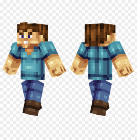 minecraft skins strong steve skin Isolated Element in HighQuality PNG