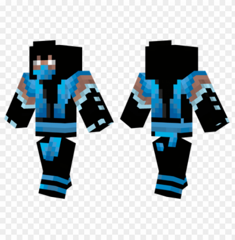 minecraft skins sub zero skin Isolated Subject on HighResolution Transparent PNG