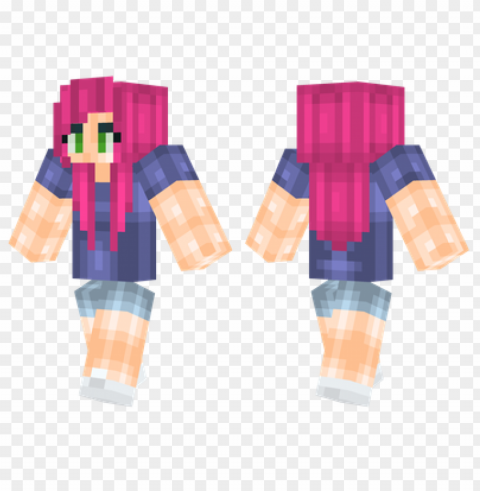 minecraft skins summer kid skin Isolated Character with Clear Background PNG