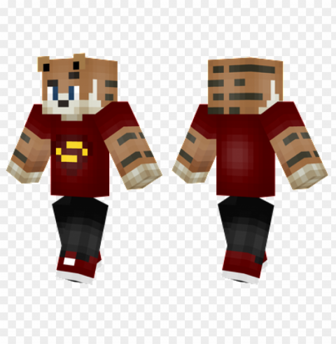 Minecraft Skins Super Tiger Skin Isolated Graphic On HighQuality Transparent PNG