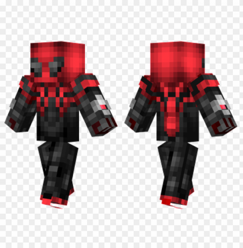 minecraft skins superior spider-man skin Isolated Graphic on Clear Transparent PNG