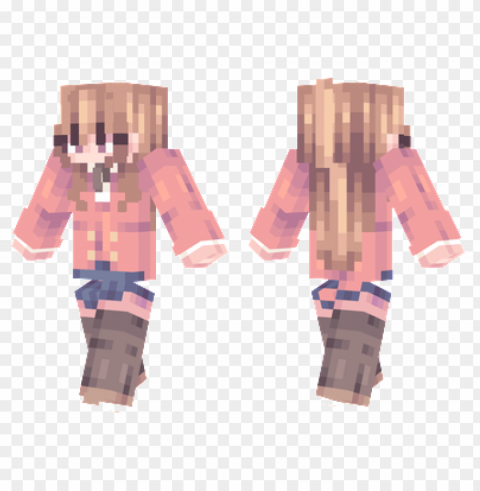 Minecraft Skins Taiga Aisaka Skin HighResolution Transparent PNG Isolated Element