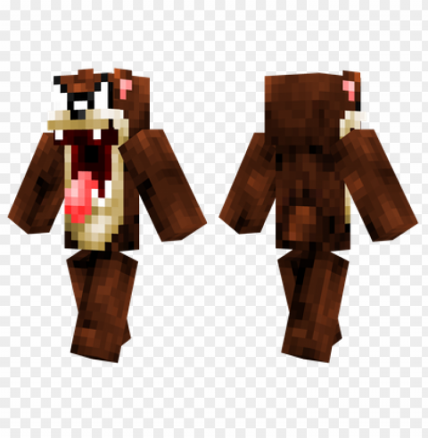 minecraft skins taz skin Isolated Design Element in HighQuality Transparent PNG