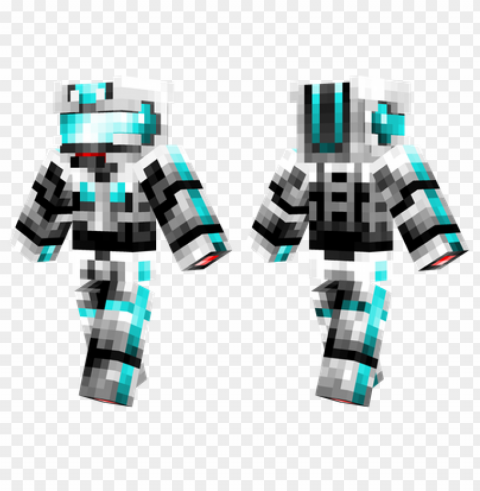 minecraft skins tech armour skin PNG Image with Transparent Background Isolation