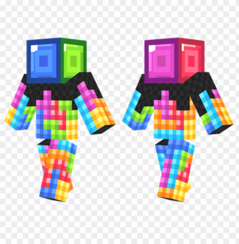 minecraft skins tetris skin PNG free download