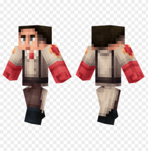 minecraft skins tf2 medic skin Isolated Subject with Clear PNG Background