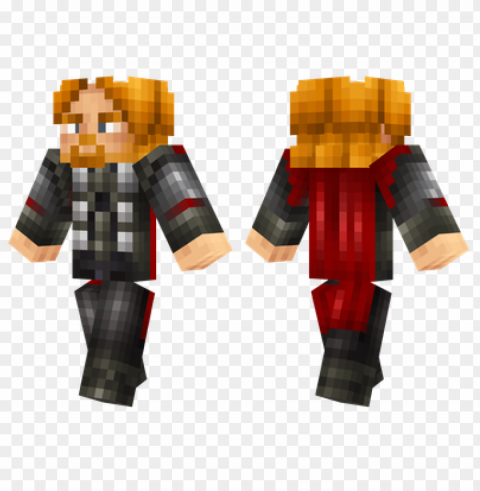 minecraft skins thor skin Clear Background PNG with Isolation