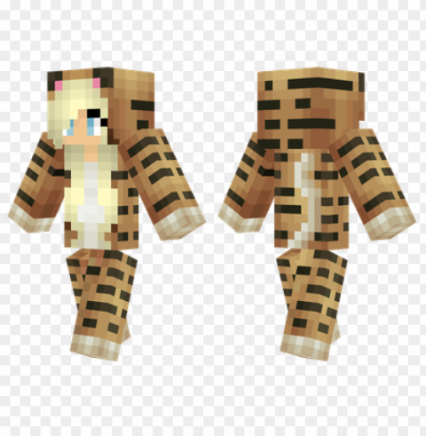 minecraft skins tiger onesie skin ClearCut Background Isolated PNG Design