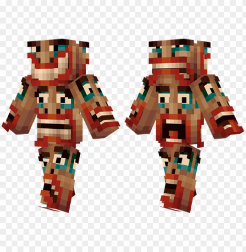 minecraft skins totem skin Isolated Character on HighResolution PNG
