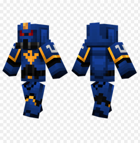 minecraft skins ultra marine skin Clean Background Isolated PNG Icon