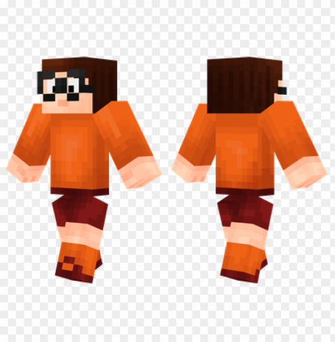 minecraft skins velma skin Isolated Design in Transparent Background PNG PNG transparent with Clear Background ID 672cba21