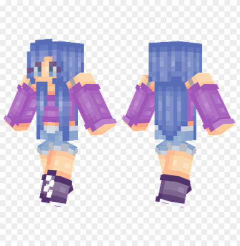 minecraft skins violetta skin PNG files with clear backdrop assortment PNG transparent with Clear Background ID 1ee13039