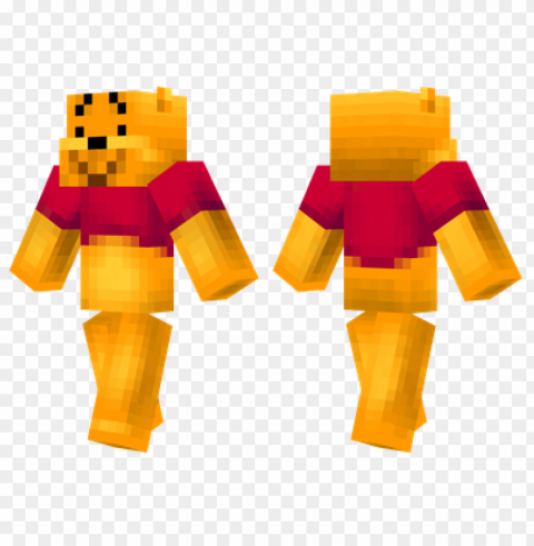 minecraft skins winnie the pooh skin Clear background PNG images comprehensive package