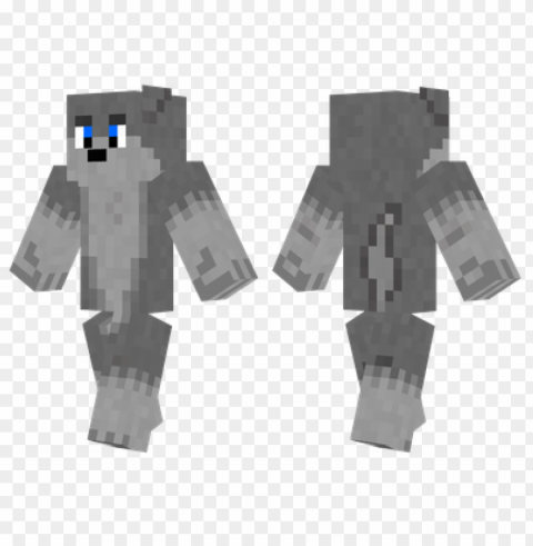 minecraft skins wolf skin CleanCut Background Isolated PNG Graphic