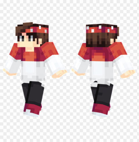 minecraft skins young red skin PNG images with alpha transparency selection