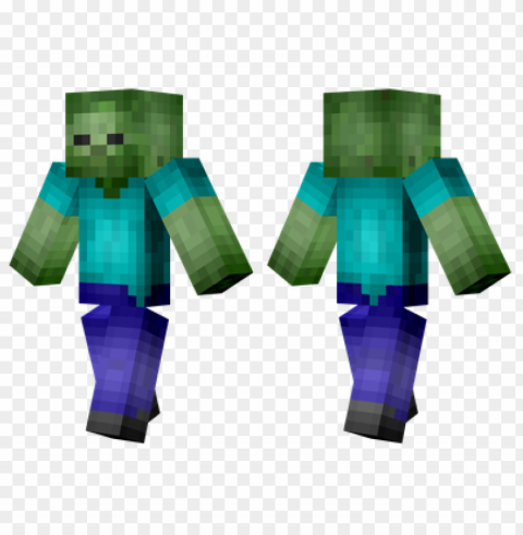 minecraft skins zombie hd skin Transparent Background PNG Isolated Pattern