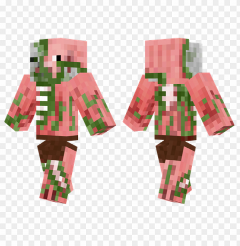 minecraft skins zombie pigman skin PNG with Isolated Object and Transparency
