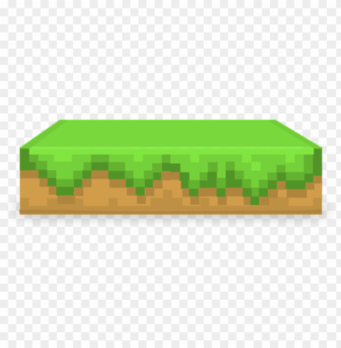 Minecraft Table Block Element Grass Patch - รป บลอก มา ย ครา ฟ Transparent Background Isolated PNG Art