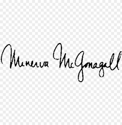 minerva mcgonagall sig - harry potter mcgonagall signature PNG images with transparent canvas variety