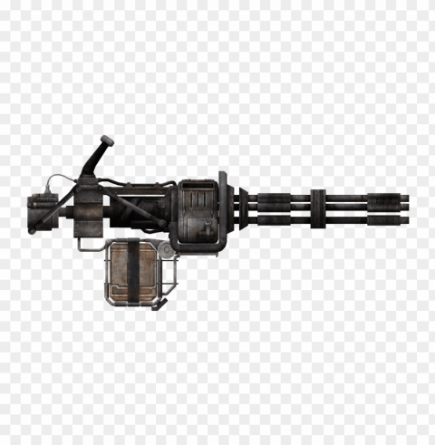 minigun Transparent Background PNG Isolated Character