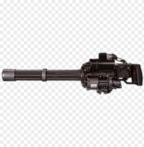minigun Clear Background PNG with Isolation