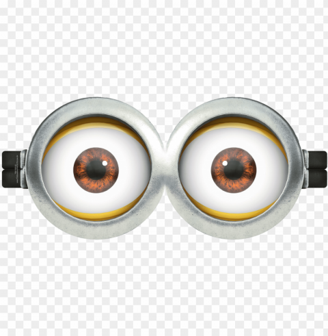 minion eyes clipart transparent stock - despicable me 2 beverage napkins 16-piece PNG no watermark