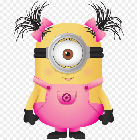 minion - pink minio PNG for t-shirt designs