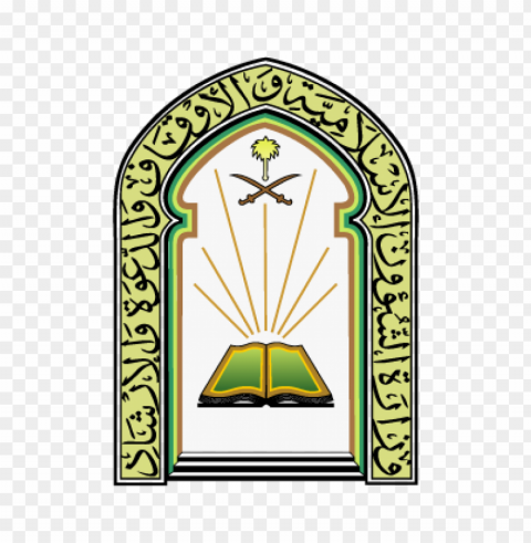 ministry of islamic affairs in saudi arabia vector logo Transparent Background Isolated PNG Illustration