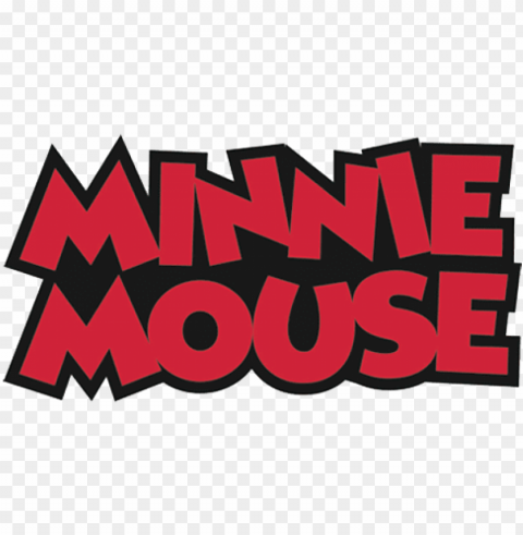 minnie - minnie mouse logo name PNG Image Isolated with Transparency