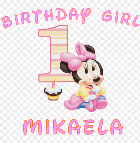 minnie mouse 1st birthday png image free stock - minnie mouse 1st birthday Isolated Artwork on Transparent Background