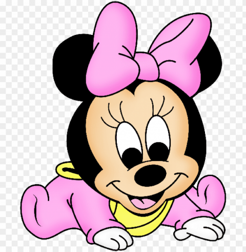 minnie mouse baby - cartoon baby minnie mouse PNG with isolated background