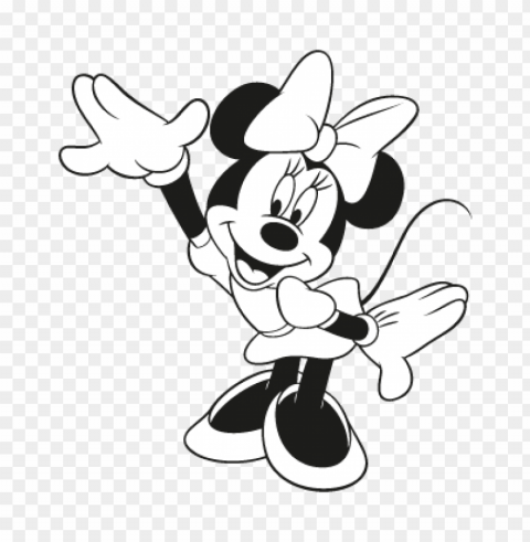 minnie mouse character vector logo download free ClearCut Background PNG Isolated Item