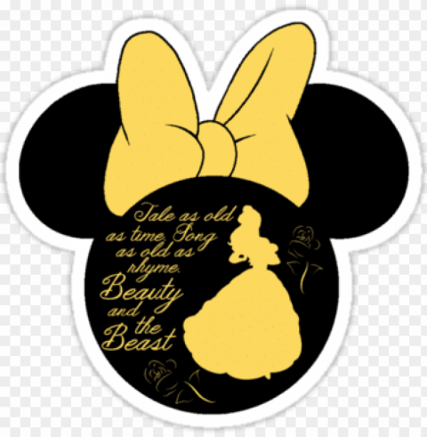 minnie silhouette mickey and minnie mouse silhouette - diy belle shirt PNG clipart