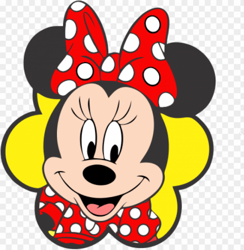 minnie vermelha Isolated Artwork on Clear Background PNG