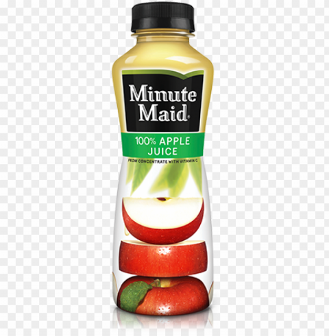 minute maid apple juice PNG Graphic Isolated on Clear Backdrop