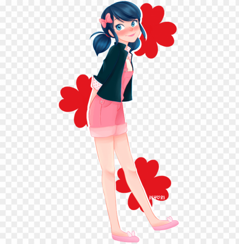 miraculous ladybug marinette outfits PNG Isolated Object on Clear Background