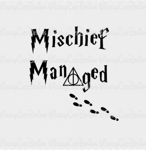 Mischief Managed PNG Files With Clear Background