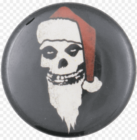 misfits santa - licenses products misfits logo and skull sticker PNG Graphic Isolated on Transparent Background