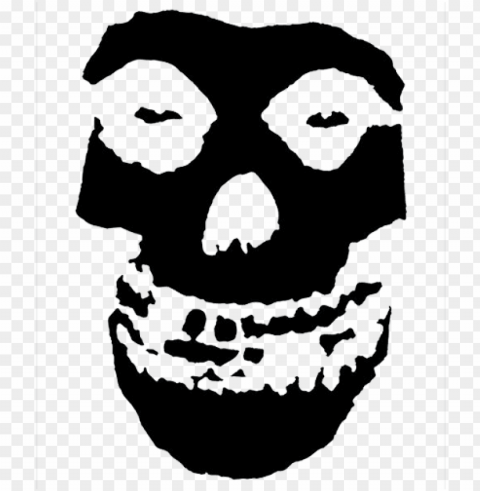 misfits skull background Isolated Item in Transparent PNG Format