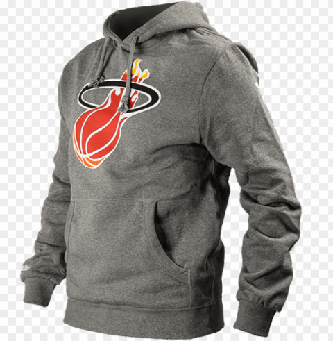 mitchell & ness nba miami heat team logo hoody - nba Transparent Background Isolated PNG Character