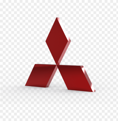 mitsubishi logo photos - mitsubishi logo 3d Clear Background Isolated PNG Graphic