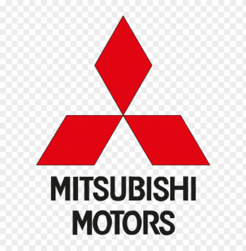mitsubishi motors vector logo Clear Background Isolated PNG Illustration