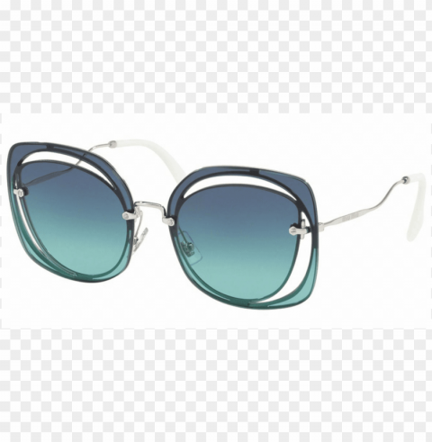 miu miu sunglasses cat eye style dark blue azure gradient - miu miu mu 10 PNG files with no royalties