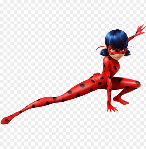 mlb ch lad 02 - miraculous ladybug and cat noir PNG Image with Transparent Isolated Graphic Element
