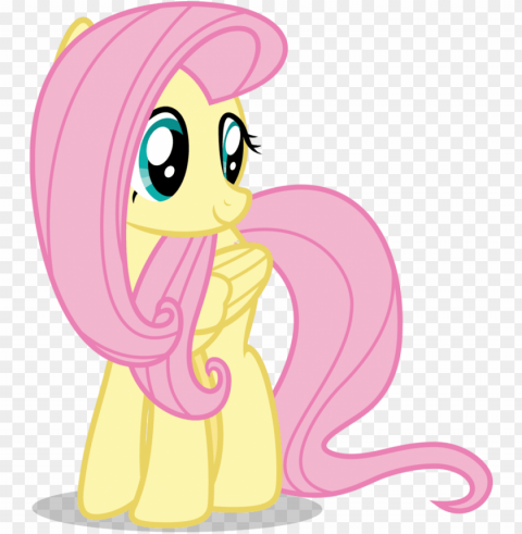 mlp fim fluttershy - fluttershy vector Isolated Graphic with Transparent Background PNG