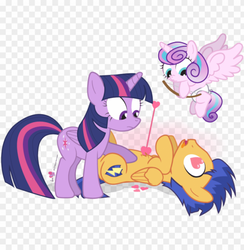 mlp flash and flurry heart Isolated Graphic on Clear Transparent PNG