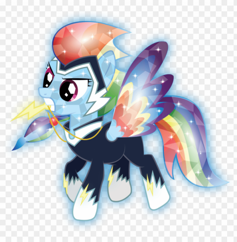 mlp rainbow dash crystal Transparent PNG Isolated Illustration