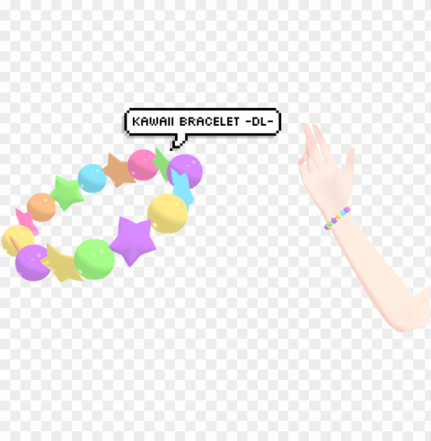 mmd kawaii bracelet dl by deidaraisdead - circle Clear Background PNG Isolated Element Detail