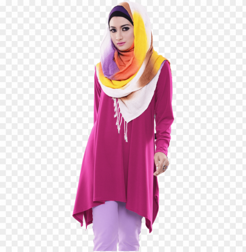 model baju atasan muslim - model baju muslim Isolated Illustration in Transparent PNG
